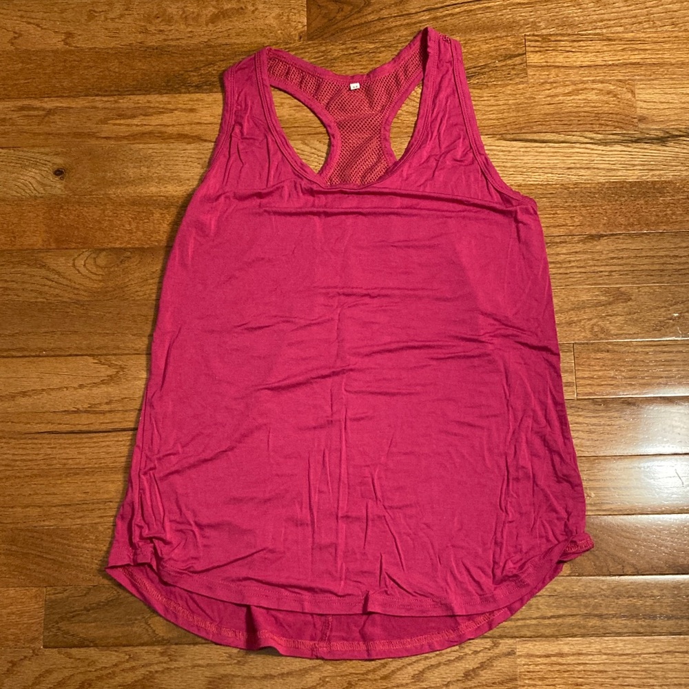 PINK Victoria's Secret Magenta Racerback Tank Top